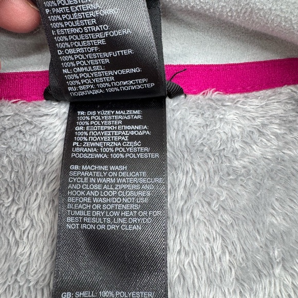 The North Face Light Gray Women’s Cozy Gorpcore Teddy Fleece Jacket, XS - Picture 7 of 14